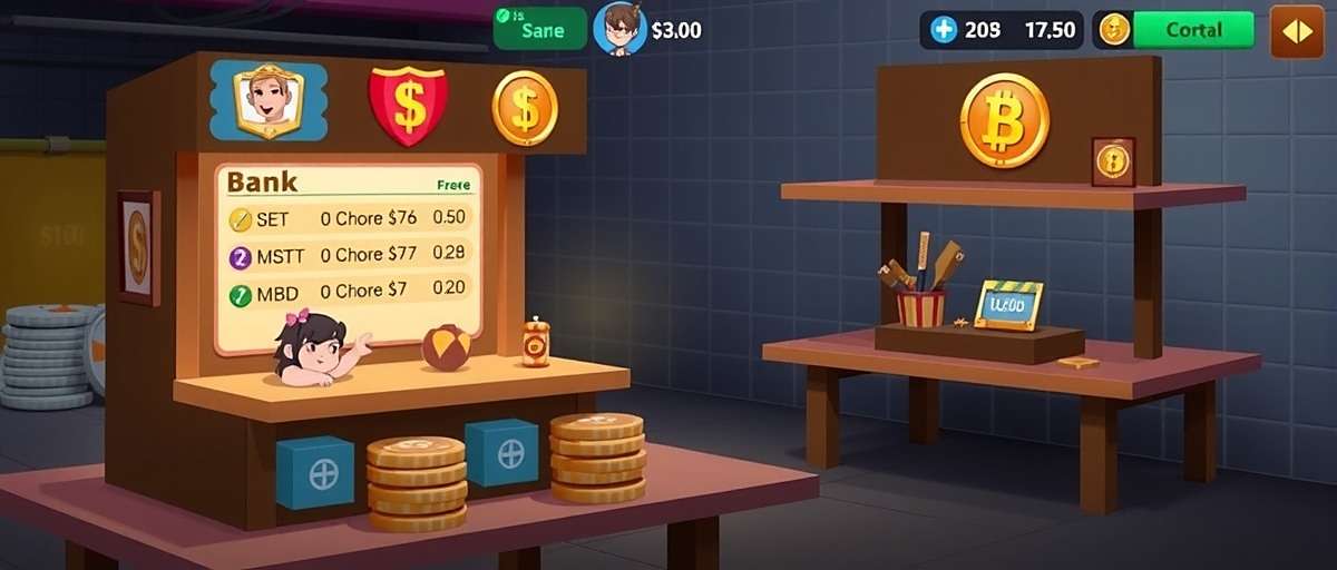 Chai Cheques Champions gameplay showing bank transactions and chai stall management